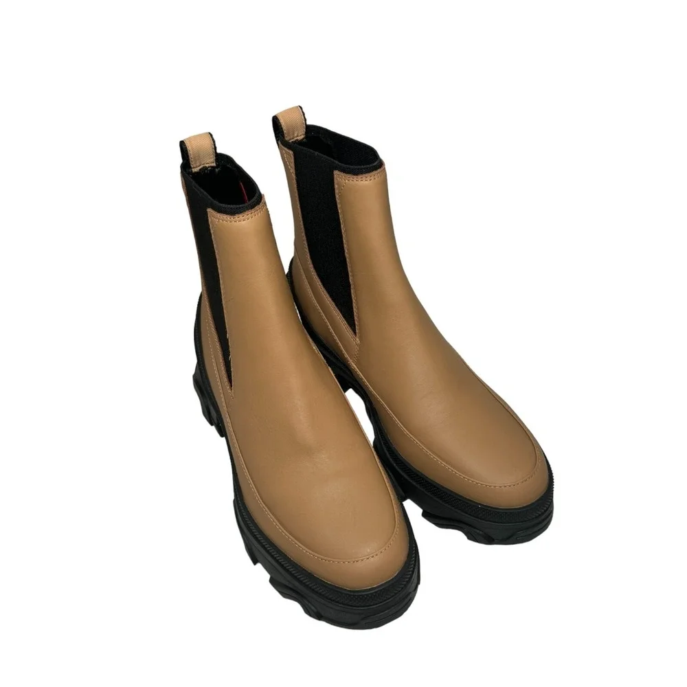 SOREL Women's Brex Waterproof‎ Chelsea Boots Tawny Buff Size 5 New